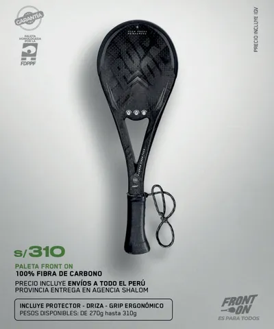 Paleta Front On - Negra