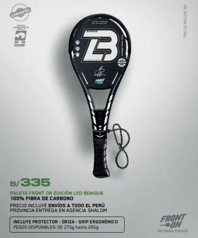 Paleta Leo Benique - Negra Blanca