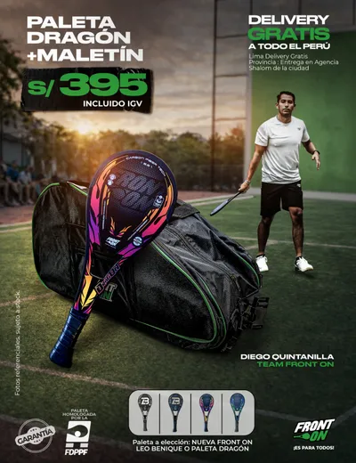 1 Paleta Dragón + Maletín Front On