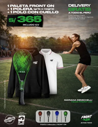 1 Paleta + 1 Polera + 1 Polo con cuello